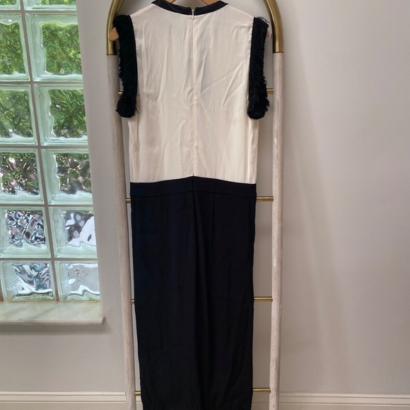 Alexis Black & White Party Cocktail Tie Neck Sleeveless Jumpsuit Size XS USA - Picture 2 of 10